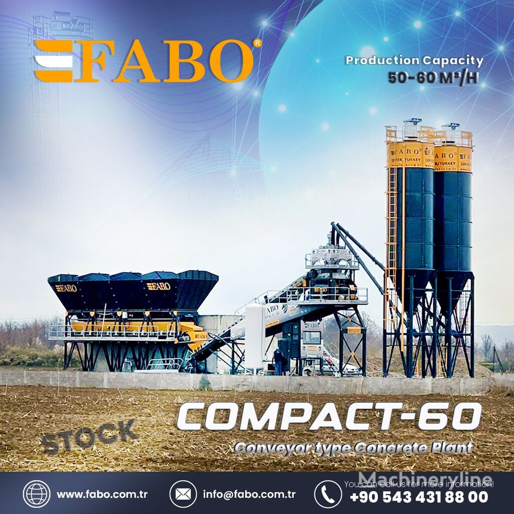 yeni FABO COMPACT-60 CONCRETE PLANT | CONVEYOR TYPE  beton santrali
