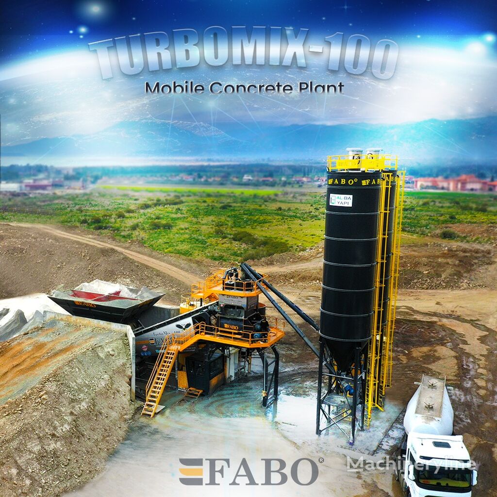 yeni FABO TURBOMIX-100 Ceriya Mobilnyh betonnyh ustanovok beton santrali