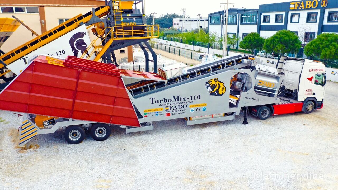 yeni FABO TURBOMIX-110 Ceriya Mobilnyh betonnyh ustanovok beton santrali