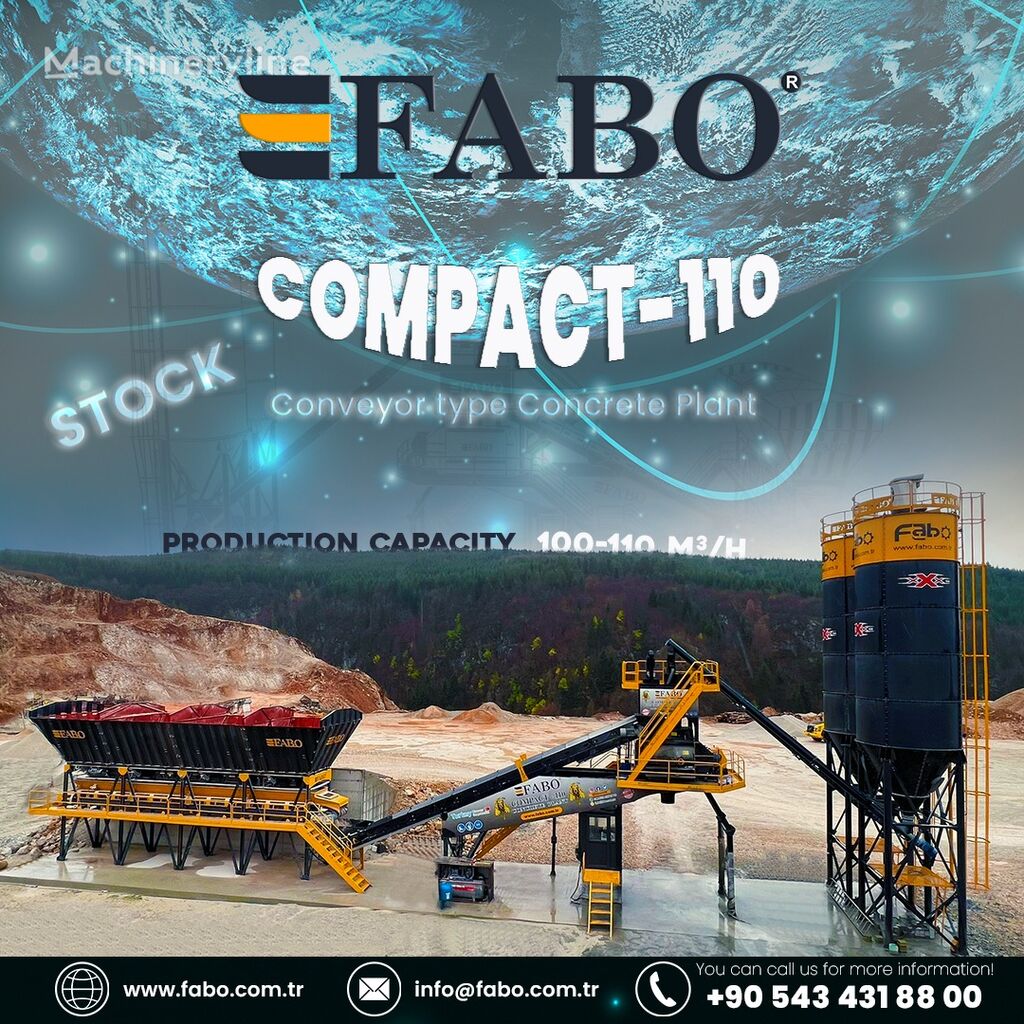 yeni FABO BETONNYY ZAVOD FABOMIX COMPACT-110 | NOVYY PROEKT  beton santrali