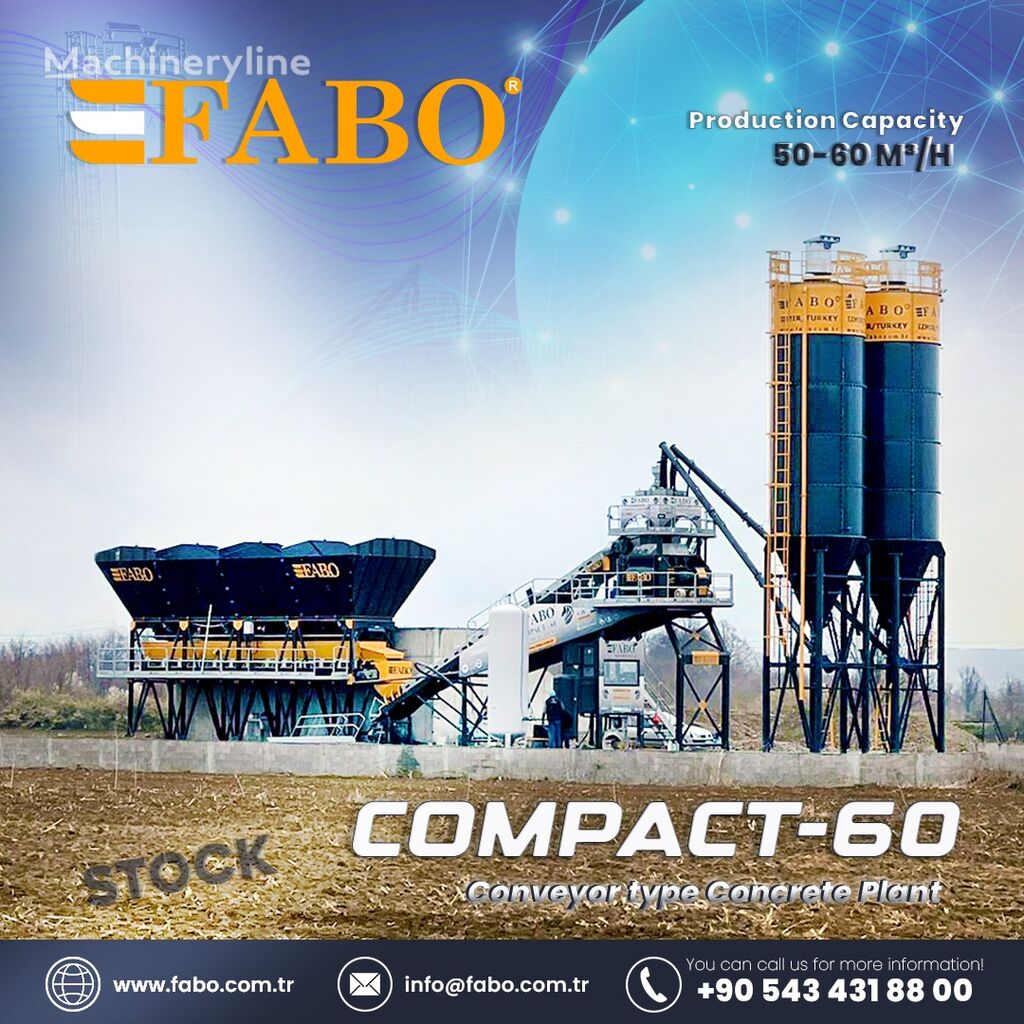 yeni FABO BETONNYY ZAVOD FABOMIX COMPACT-60 | NOVYY PROEKT  beton santrali