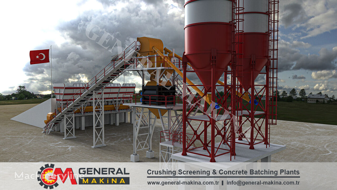 yeni General Makina POWERFUL MAGNUM 120 beton santrali