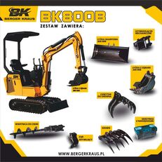 yeni Berger Kraus Mini Excavator BK800B with FULL equipment mini ekskavatör