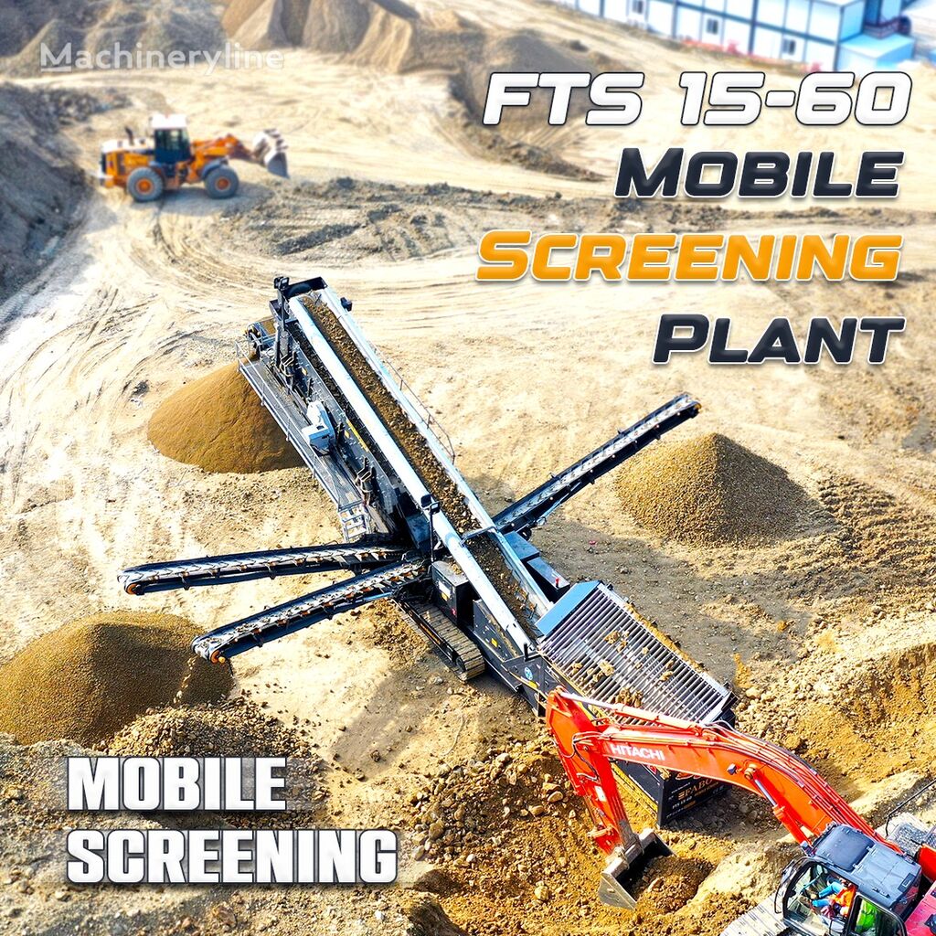 yeni FABO  FTS 15-60 MOBILE SCREENING PLANT 500-600 TPH | Ready in Stock mobil kırma tesisi