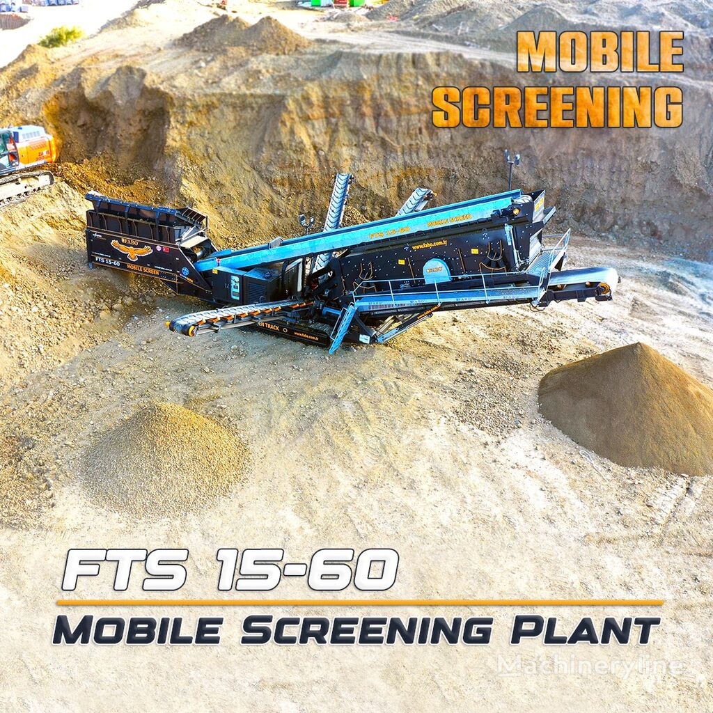 yeni FABO  FTS 15-60 MOBILE SCREENING PLANT 500-600 TPH | Ready in Stock taş kırma tesisi